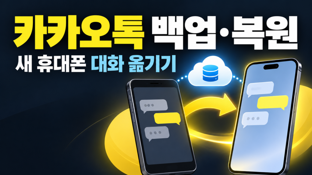 카카오톡을 새 휴대폰에 설치했는데 예전 대화가 보이지 않거나, 대화 백업을 했는데도 복원 화면이 나타나지 않는 경우가 있습니다. 카카오톡 백업 복원과 새 휴대폰 대화 옮기기 방법